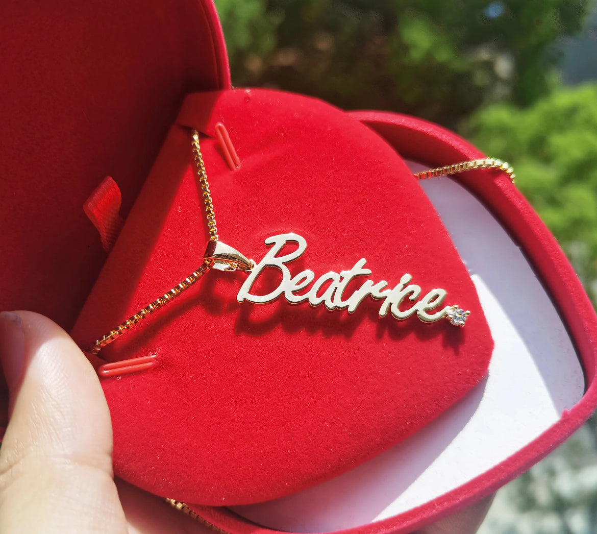 Custom Cursive Kid Necklace