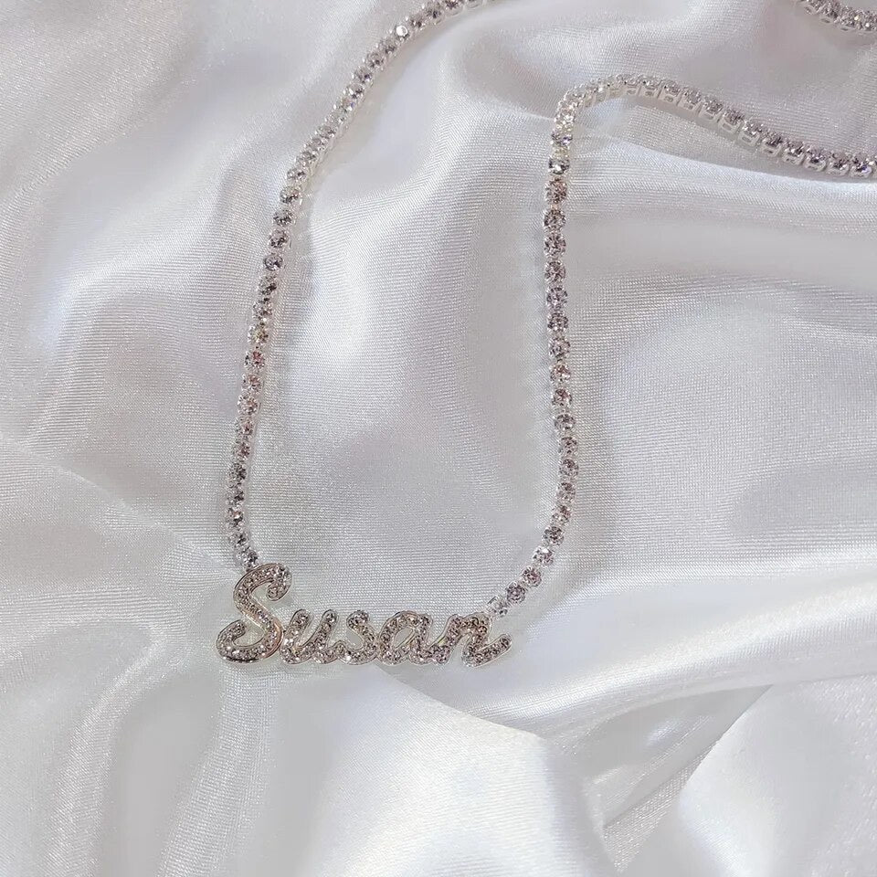 Diamond Girl Jr Custom Name Pendant