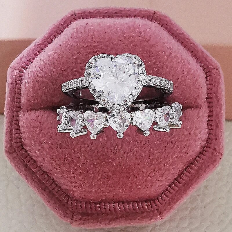 Icy Love Language Ring Set