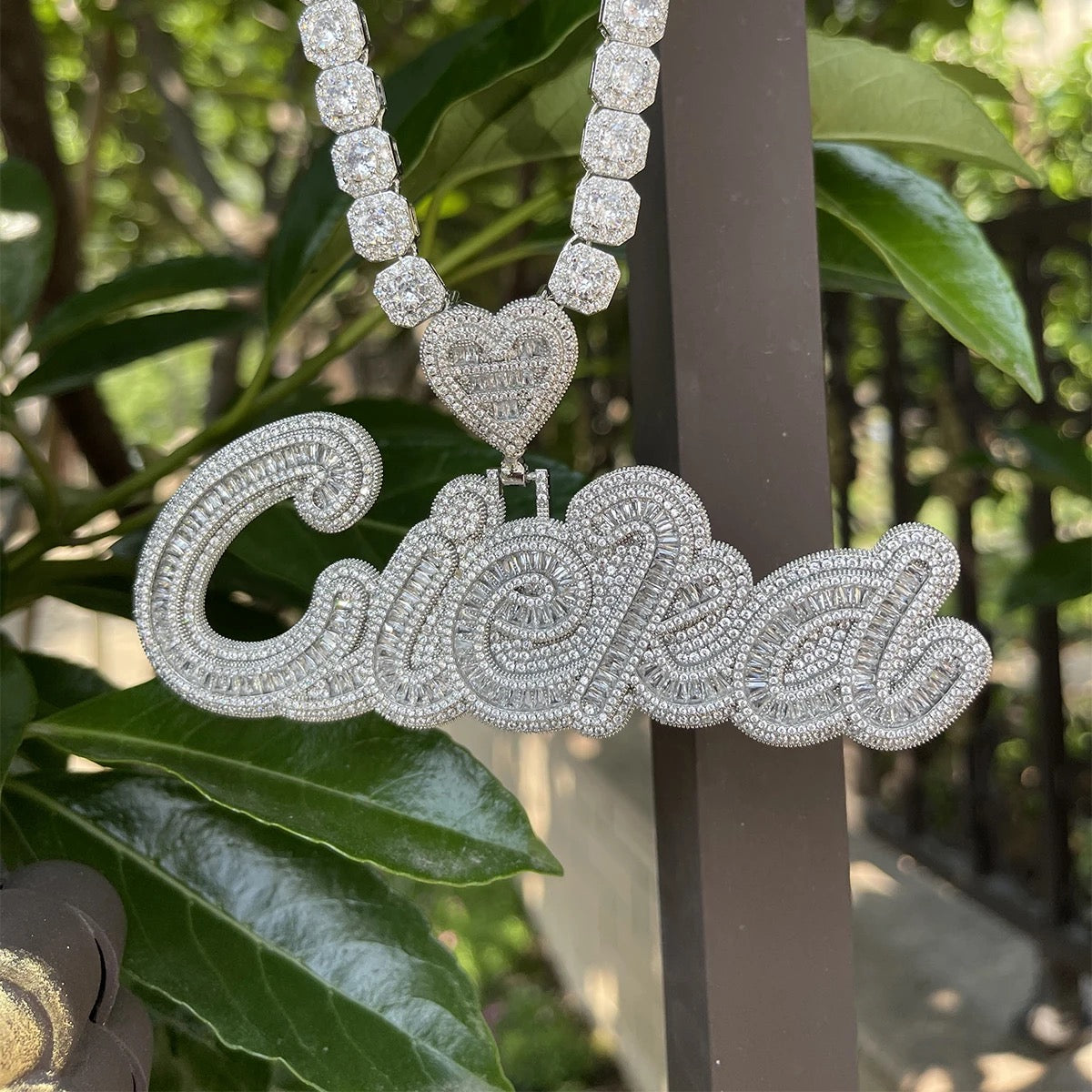 Lover Girl Custom Name Pendant